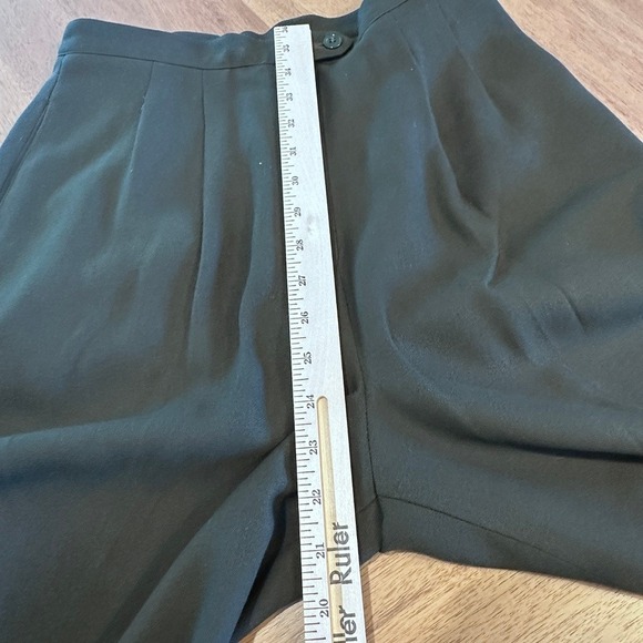 Kasper ASL Petite Black Leopard Trim Double Breasted Blazer Pants Suit Set 6P - Picture 10 of 13